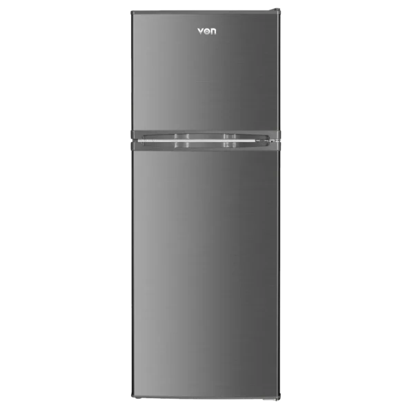Von 181L Double Door Fridge - Inox (VRT-181DRAX)
