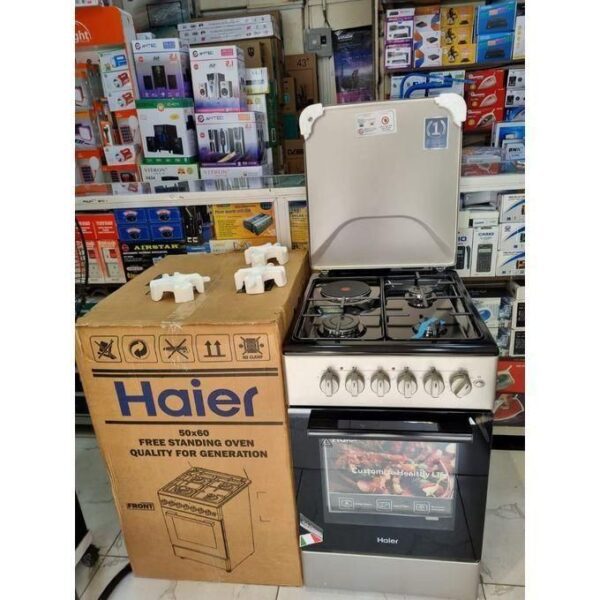 Haier ECR1031EESB 50x60 3 Gas + 1 Electric Cooker with Electric Oven - Image 2