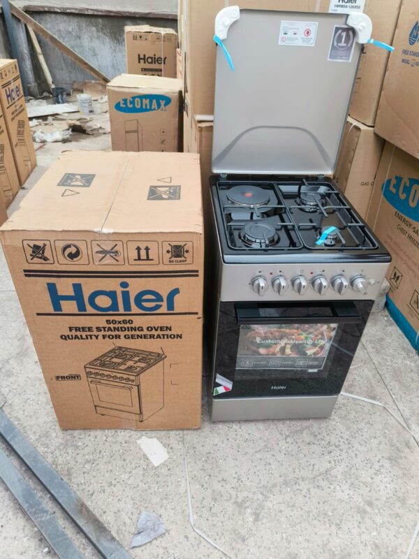 Haier ECR1031EESB 50x60 3 Gas + 1 Electric Cooker with Electric Oven - Image 3