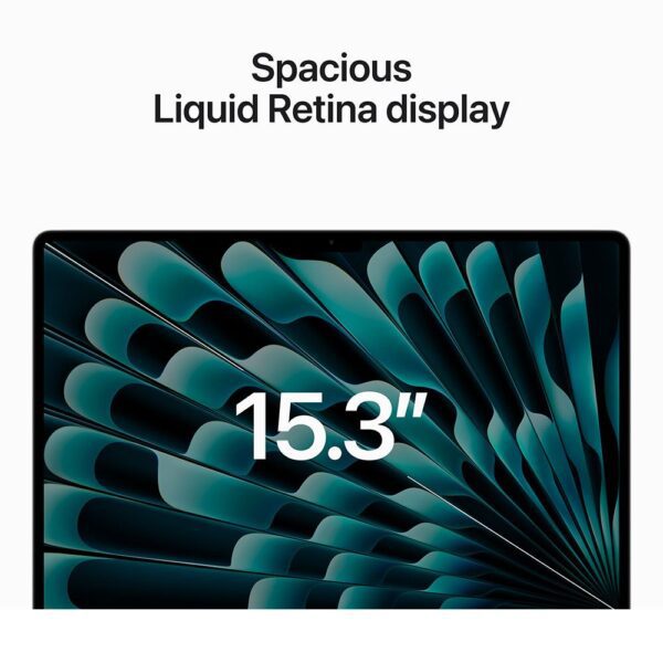 MacBook Air M2 8-Core CPU 10-Core GPU 8GB RAM 256GB SSD 15.3" Ventura Touch ID Backlit Silver 1-Year Warranty - Image 3