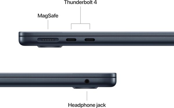 MacBook Air M4 8-Core CPU 10-Core GPU 16GB RAM 256GB SSD 13.6" Touch ID Backlit Midnight 1-Year Warranty MW123LL/A - Image 5